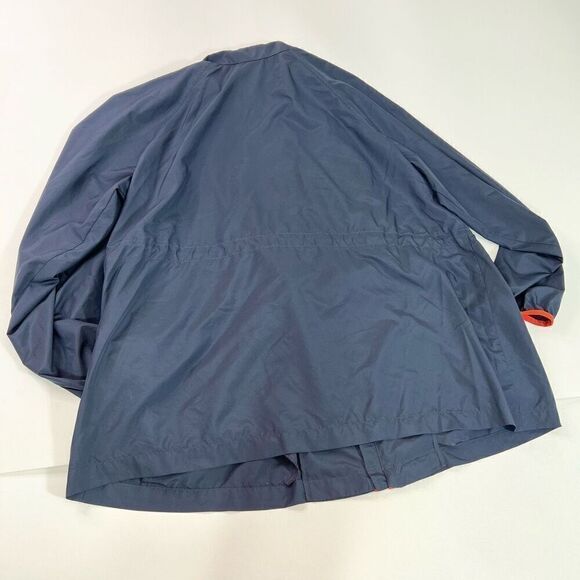 J. Jill Fit Jacket Womens Extra Large Blue & Red Water Repellent Full-Zip - Picture 6 of 9